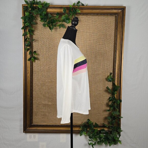 Maurices 24/7 Pieced Striped Long Sleeve Baseball Tee - NWOT - Picture 3 of 11